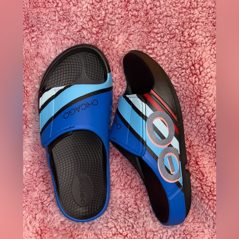 OOFOS OOahh Sport Unisex Slide Limited Edition Chicago US Men’s 7 Women’s 9 - Picture 7 of 10